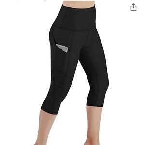 ODODOS High Waist Out Pocket Yoga Capris